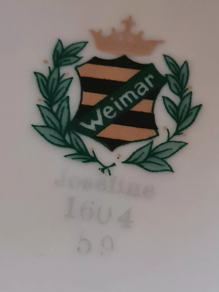 Váza, porcelán Weimar Josefine, Německo (50léta min.stol.)