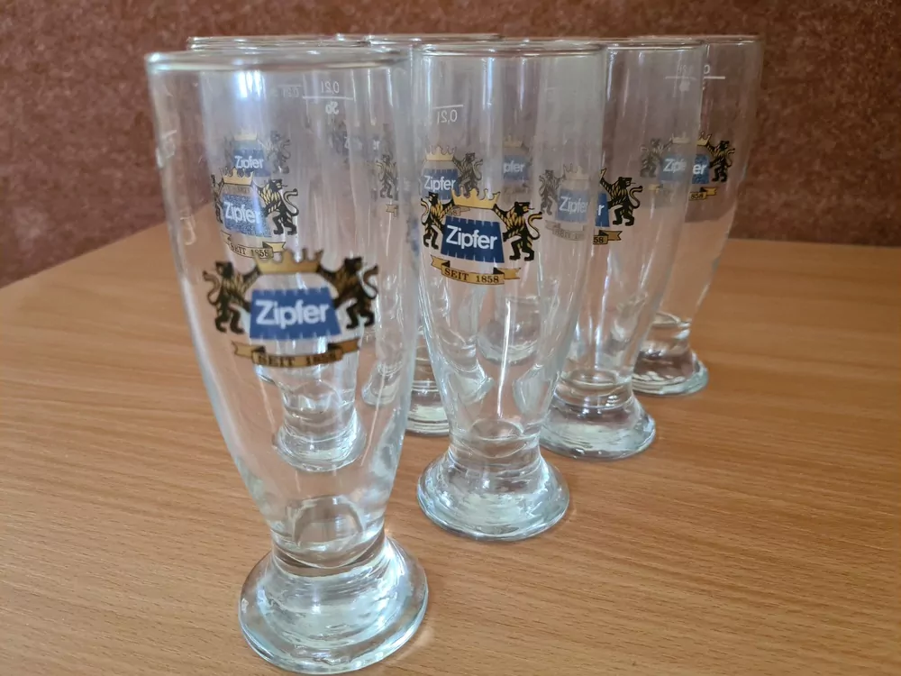 Sklenice pivní zn. Zipfer, Rakousko  0,2dcl