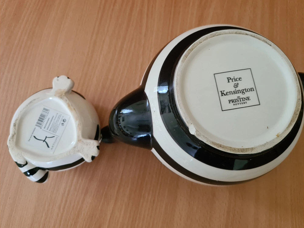 Černobílá keramika, nekompletní 