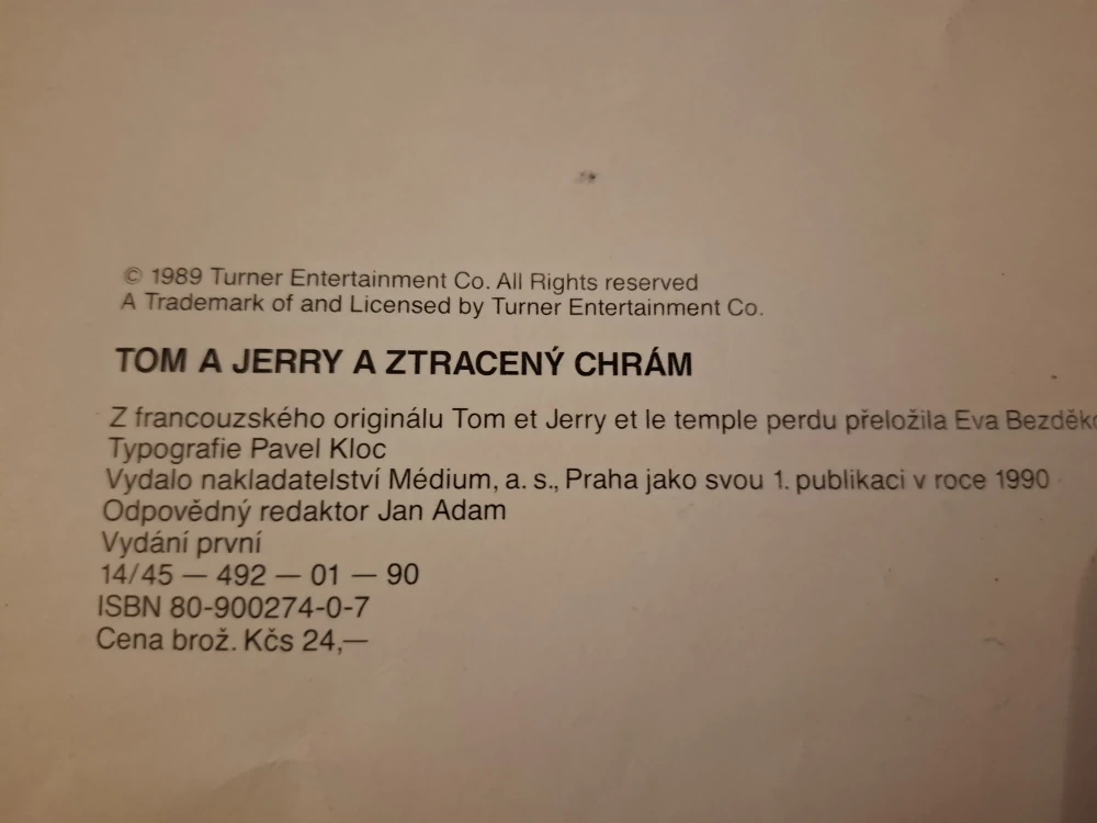 Tom a Jerry a ztracený chrám, Praha 1990