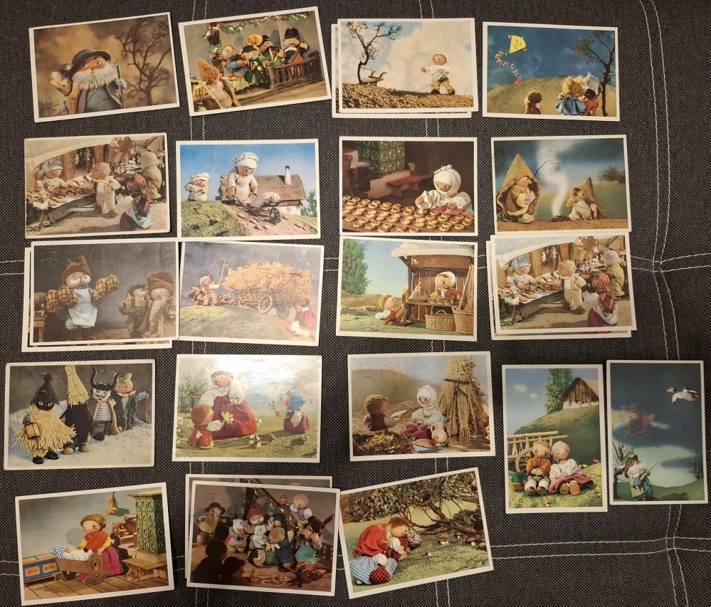 Pohlednice Jiří Trnka, z loutkového filmu Špalíček, 24ks