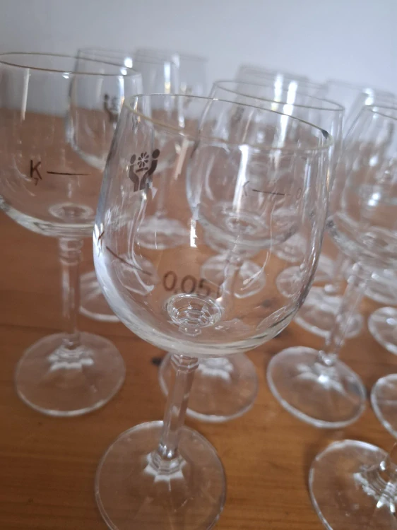 Retro gastro sklo, sklenice na alkohol 0,05l, RaJ