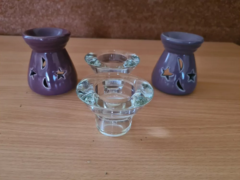 Svícen, 4x na čajovou svíčku, cena za vše 