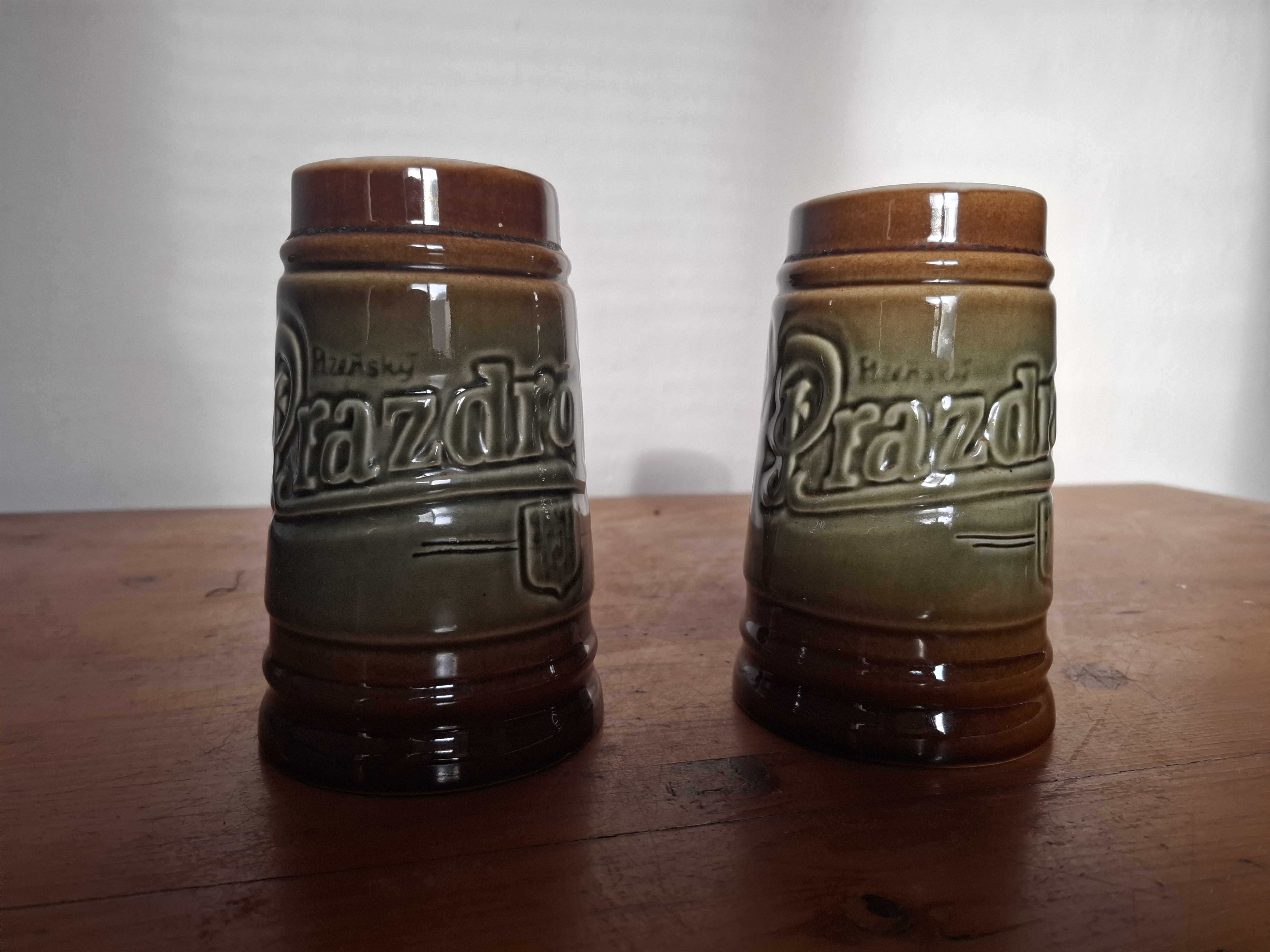 Pivní korbel, půllitr Prazdroj, výška 16,5cm