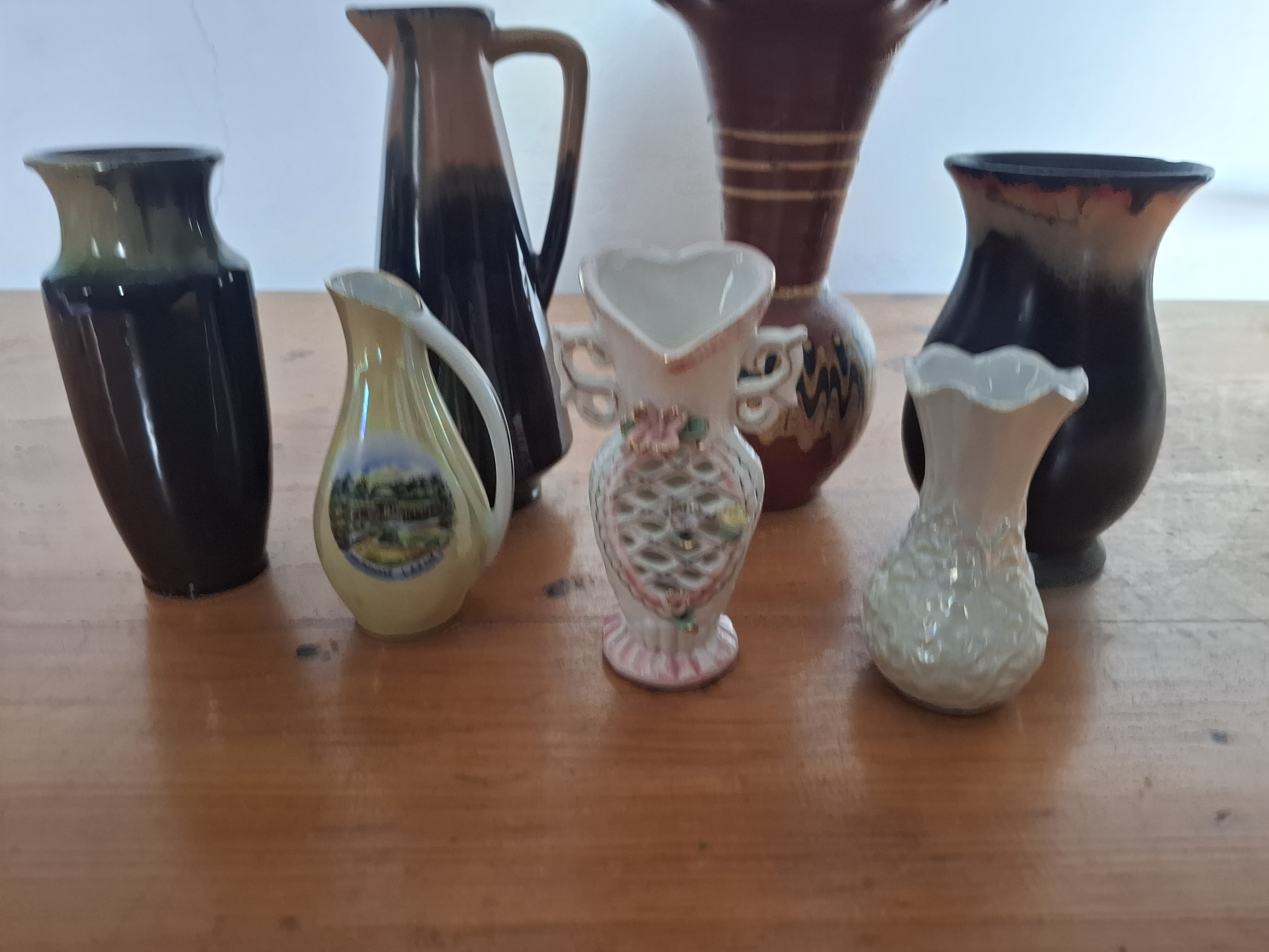 Váza, vázička, 7x mix, cena za vše 