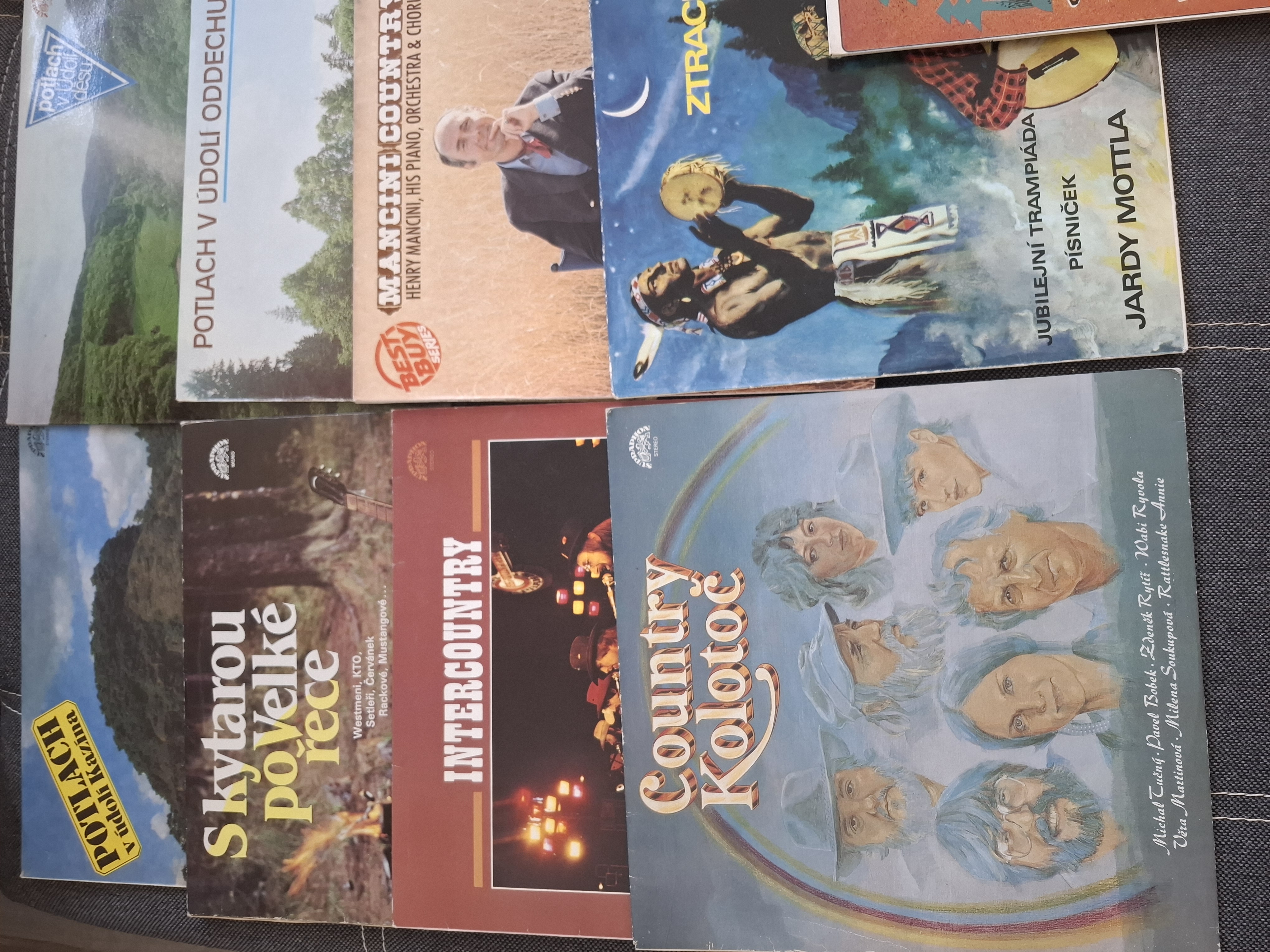 LP 10x folk, country hudba, cena za vše