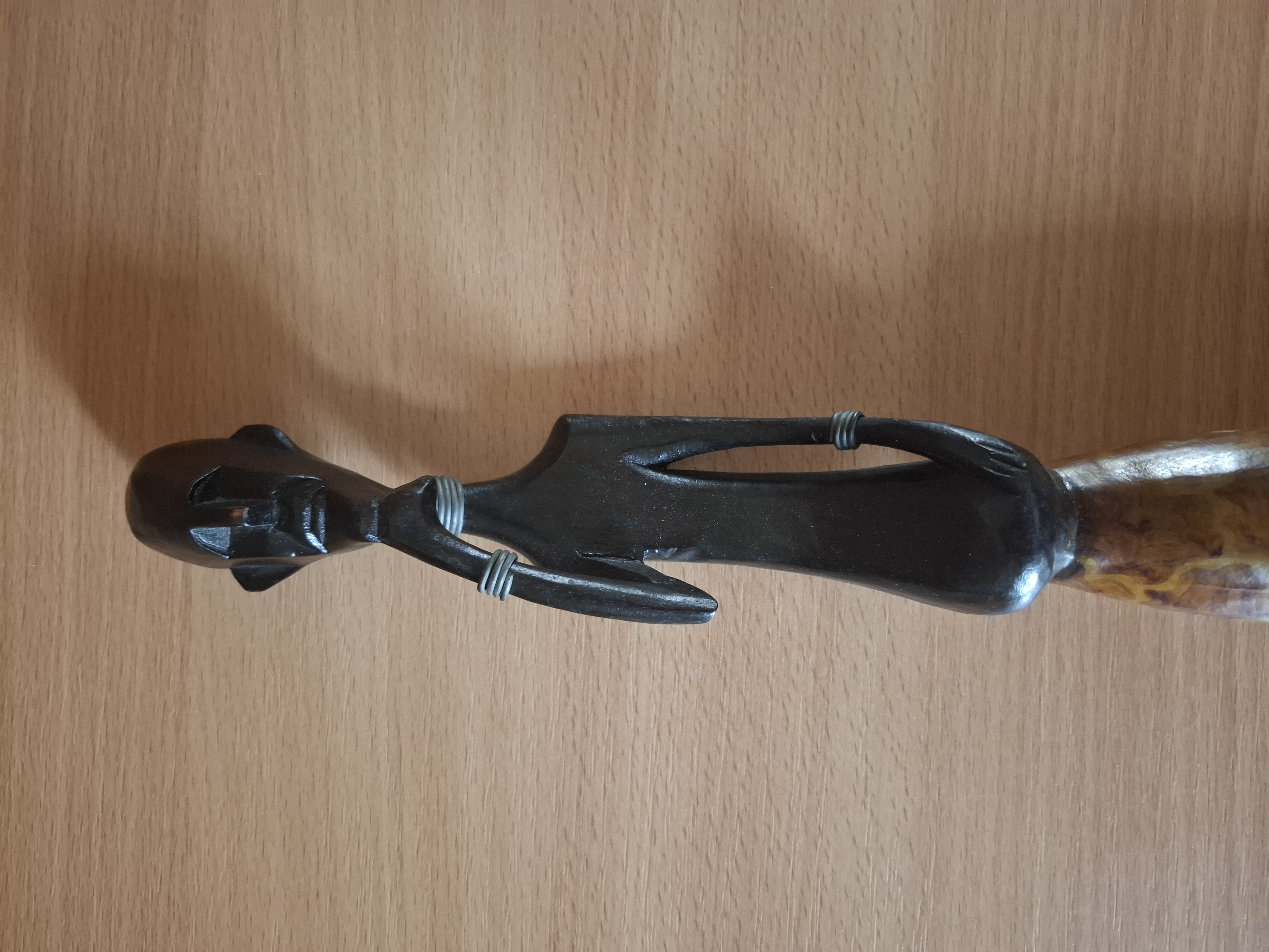 Dřevěná socha, Afrika, muž, výška 49cm