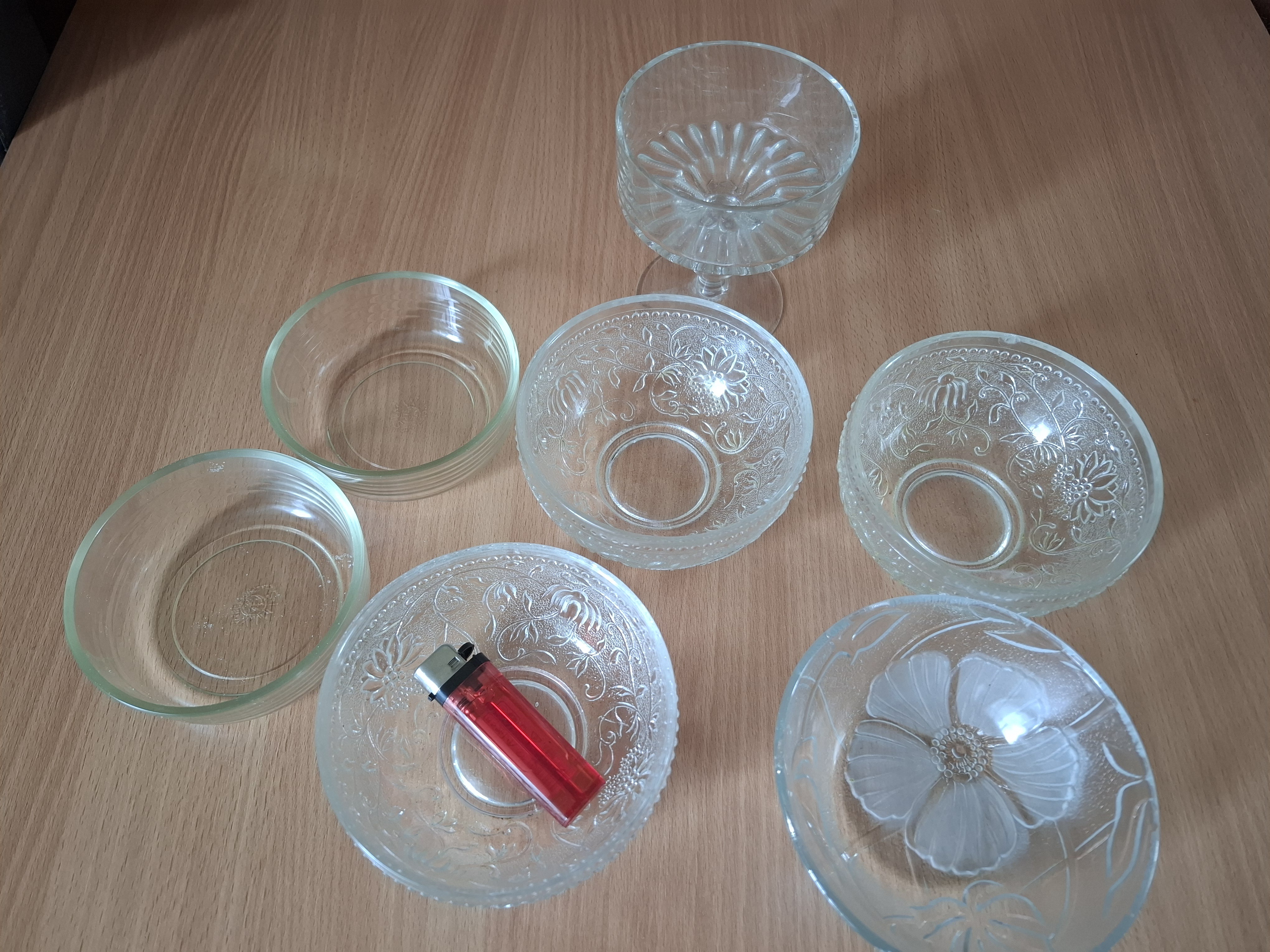 Retro misky, miska na kompot, salát, 7ks, (3x Pánek, cibulák), cena za vše 