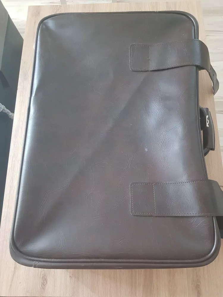 Starý koženkový kufr, TOP STAV ,včetně kličů