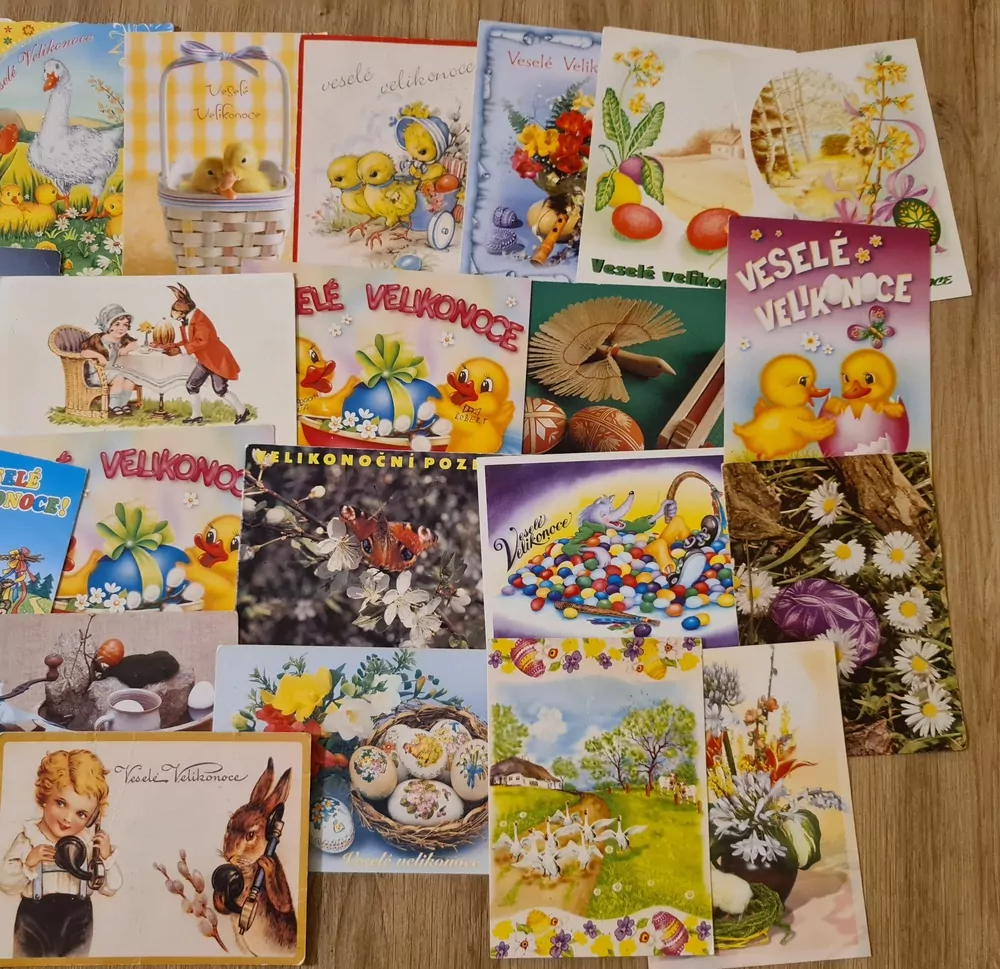 Pohlednice, Velikonoce, 27x, mix, prošlé