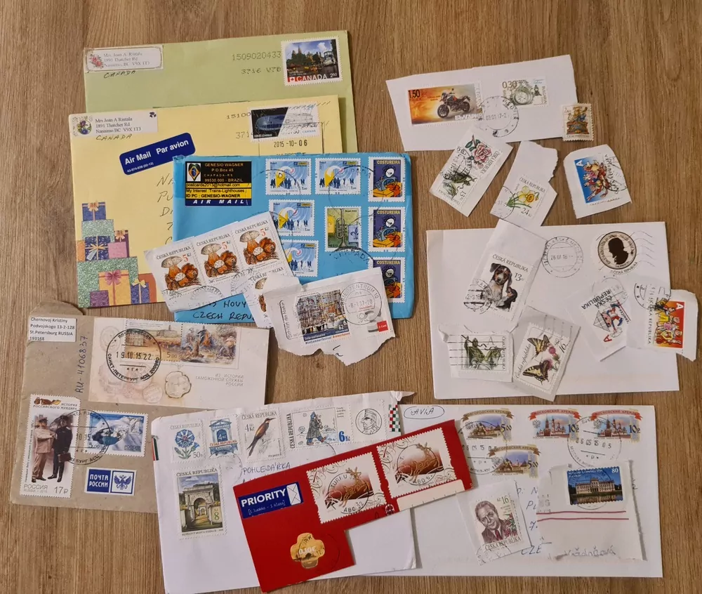 Poštovní známky, prošlé, mix ČR, svět