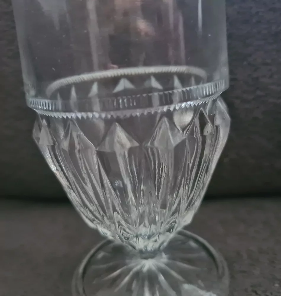 Grogovka, stará sklenice, výška 11cm