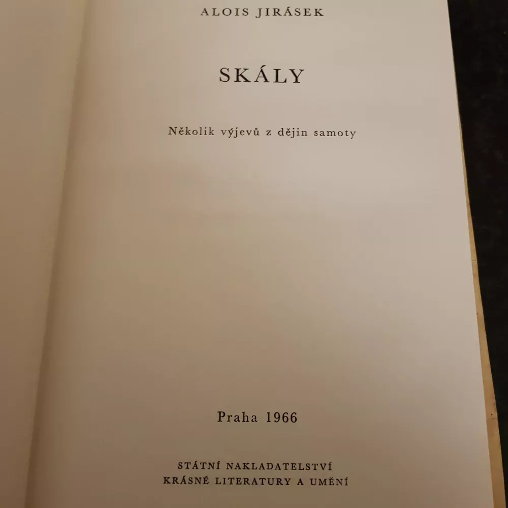 A.Jirásek, Skály
