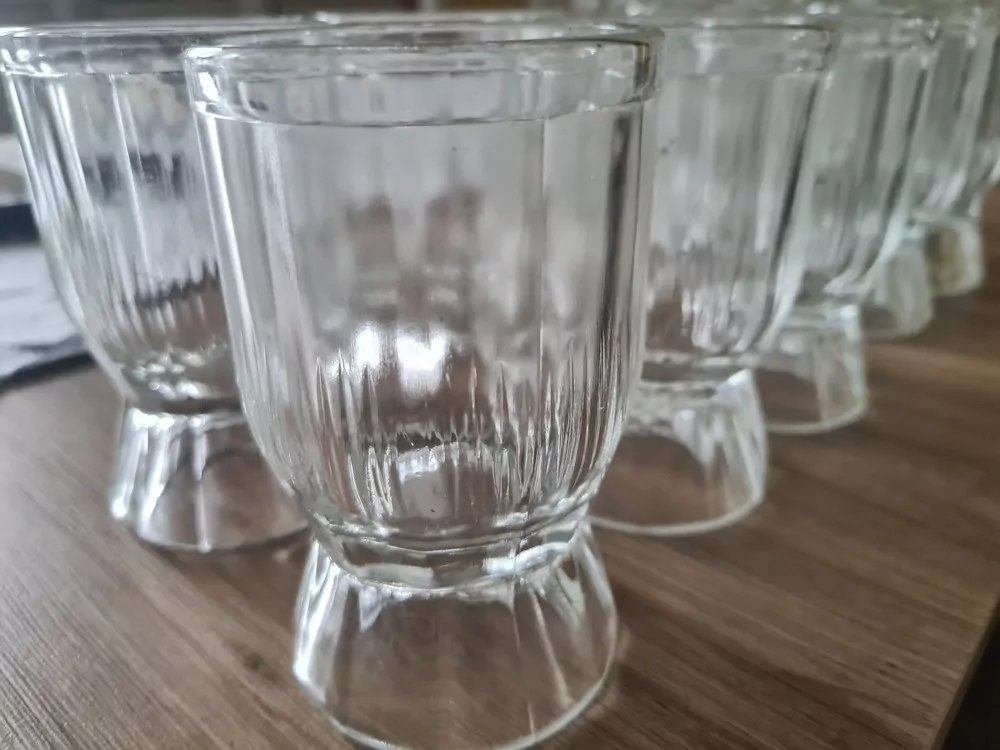 Grogovka, grogovky, sklenice, výška 11,5cm, cena za kus