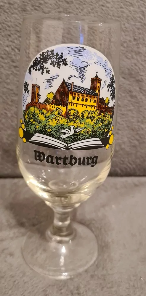 Reklamní sklo, pivní sklenice, Warburg