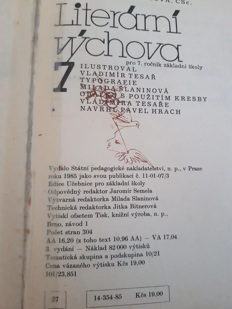 Učebnice, Literární výchova pro 7.třídu