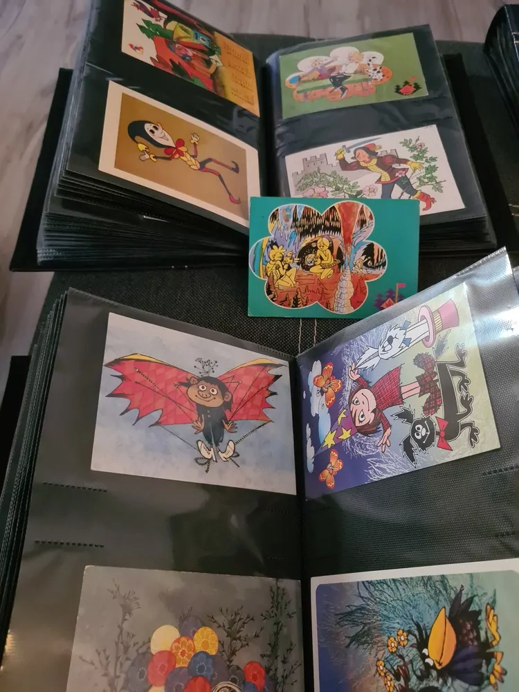 Pohlednice, 500ks, pohádky, Večerníček, dětské, Disney, malované, pohádkové 
