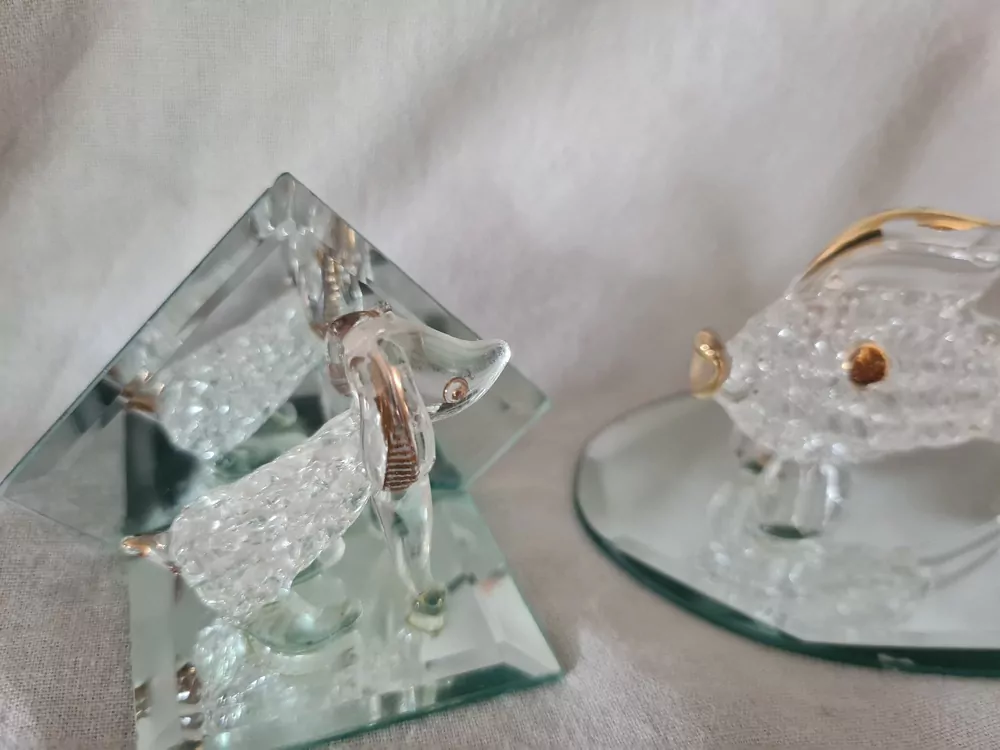 Skleněná figurka, zvířata