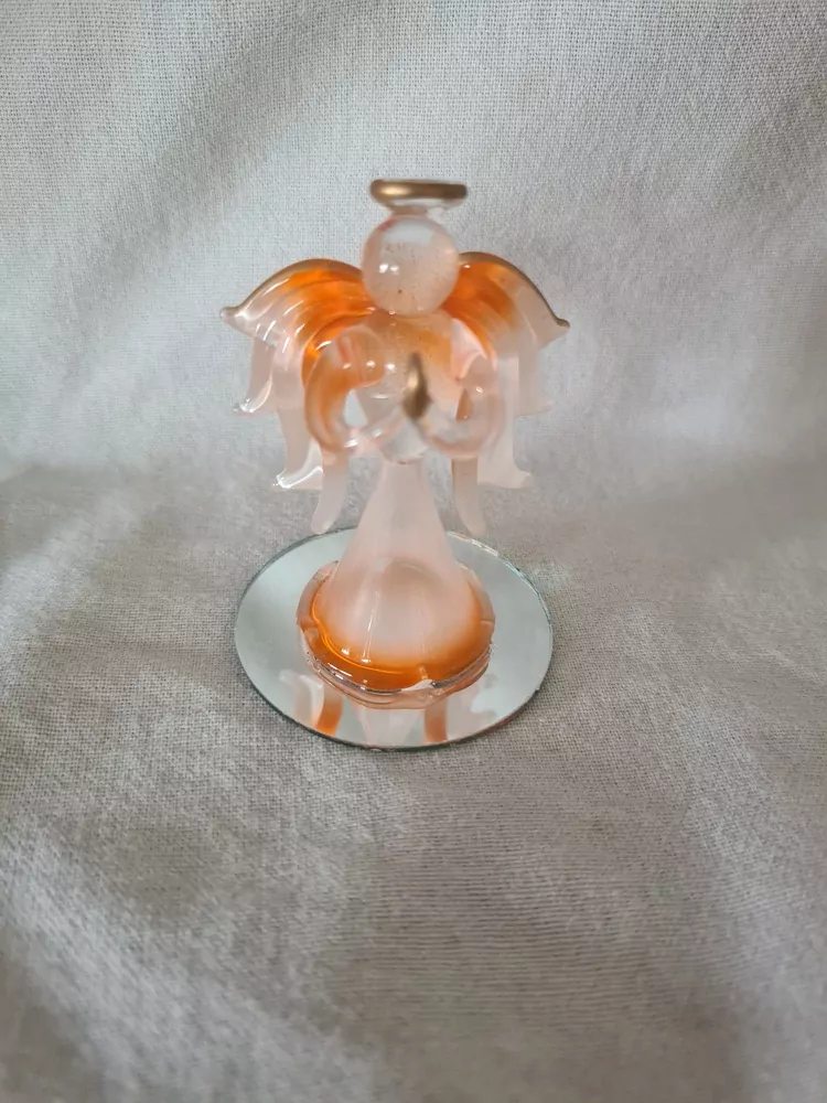 Skleněná figurka, anděl, andělíček