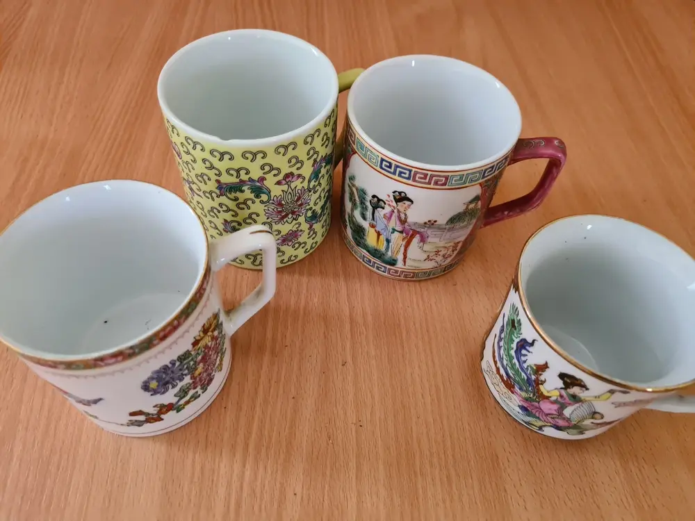 Hrnek, hrníček, 4x asiatika, China 