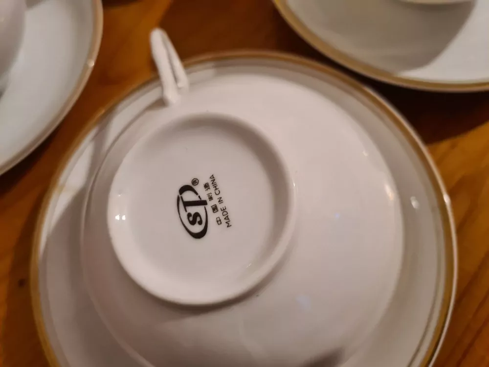 Porcelánová sada na kávu, čaj, 6+4, China