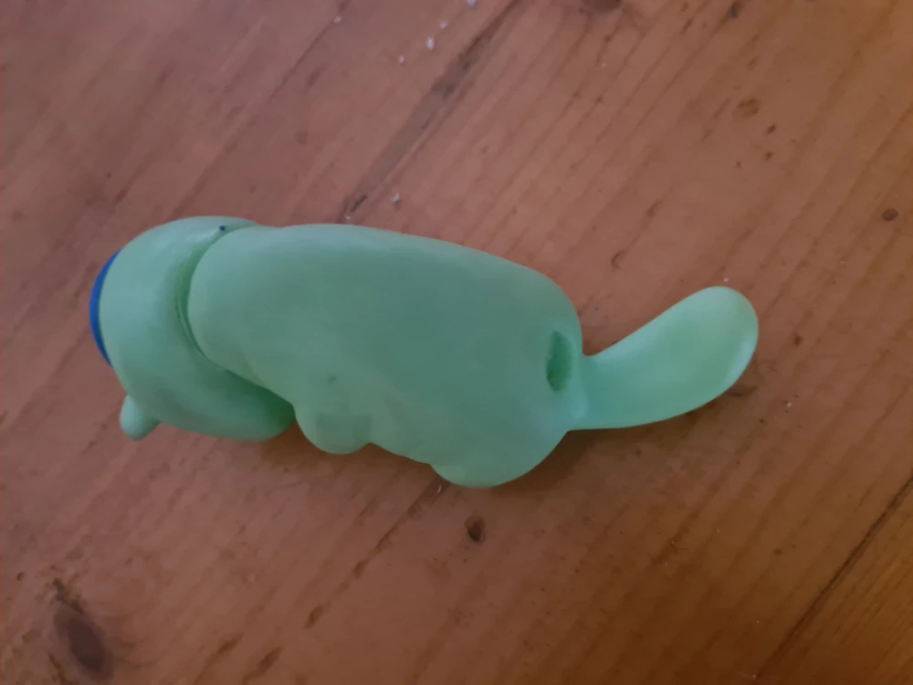 Retro dětská pískací hračka bobr