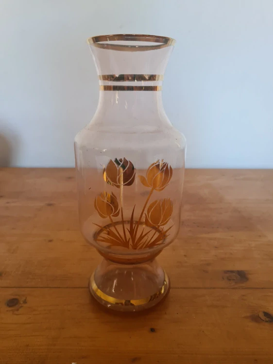 Váza s květy, výška 26cm