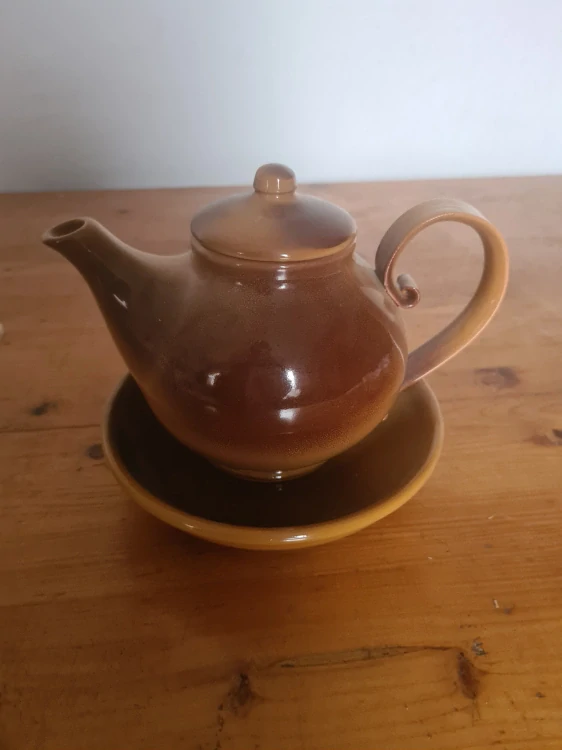 Keramika, sada konvička, podtalíř, 6+6