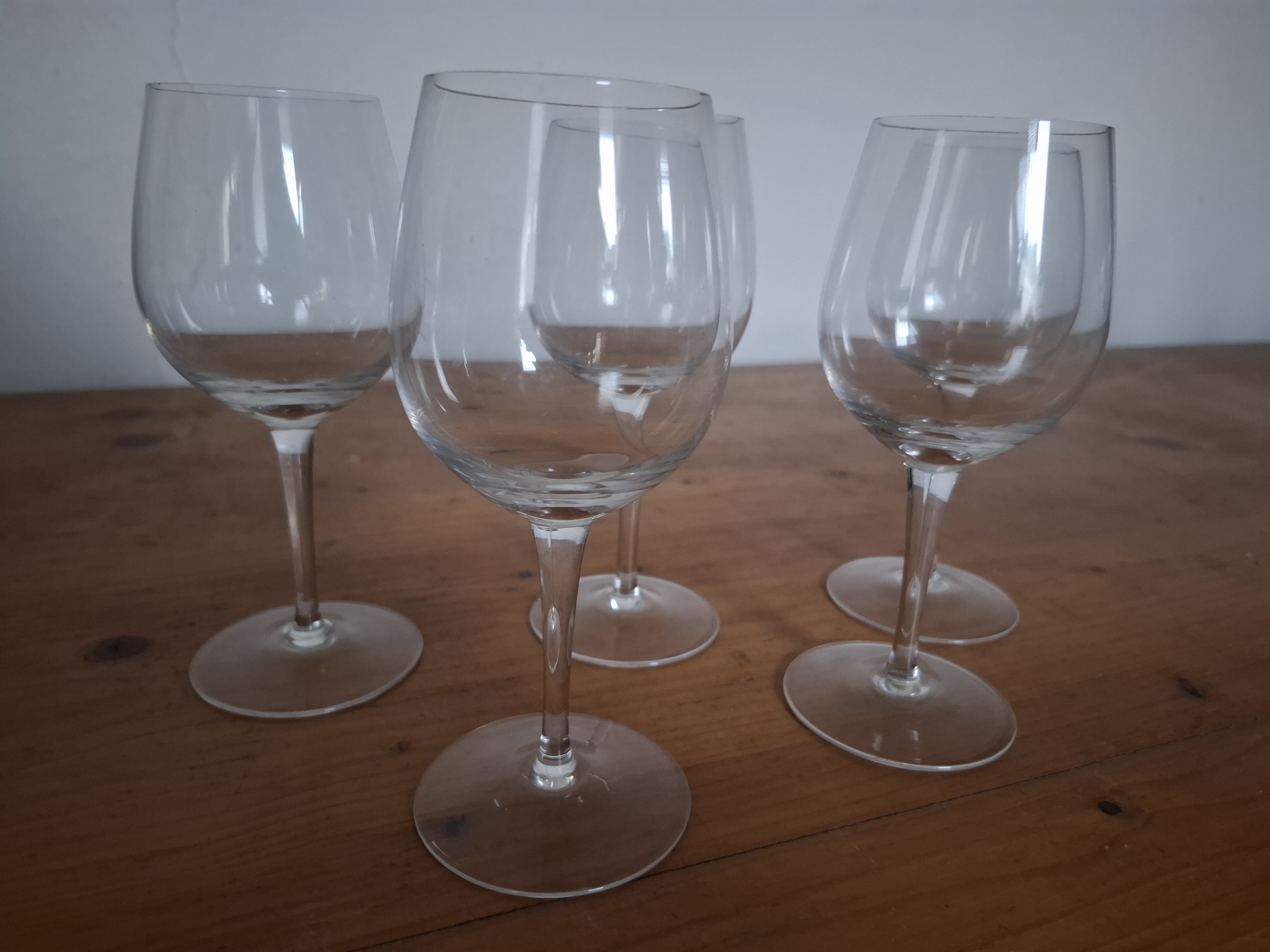 Sklenice na víno, 5ks,  výška 17cm