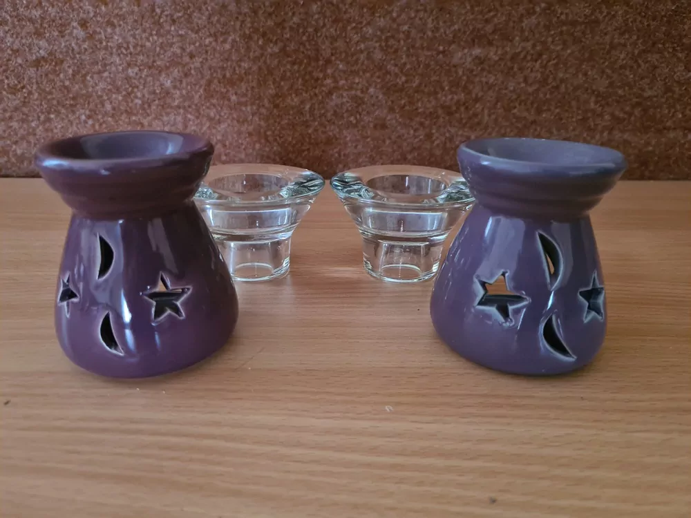 Svícen, 4x na čajovou svíčku, cena za vše 