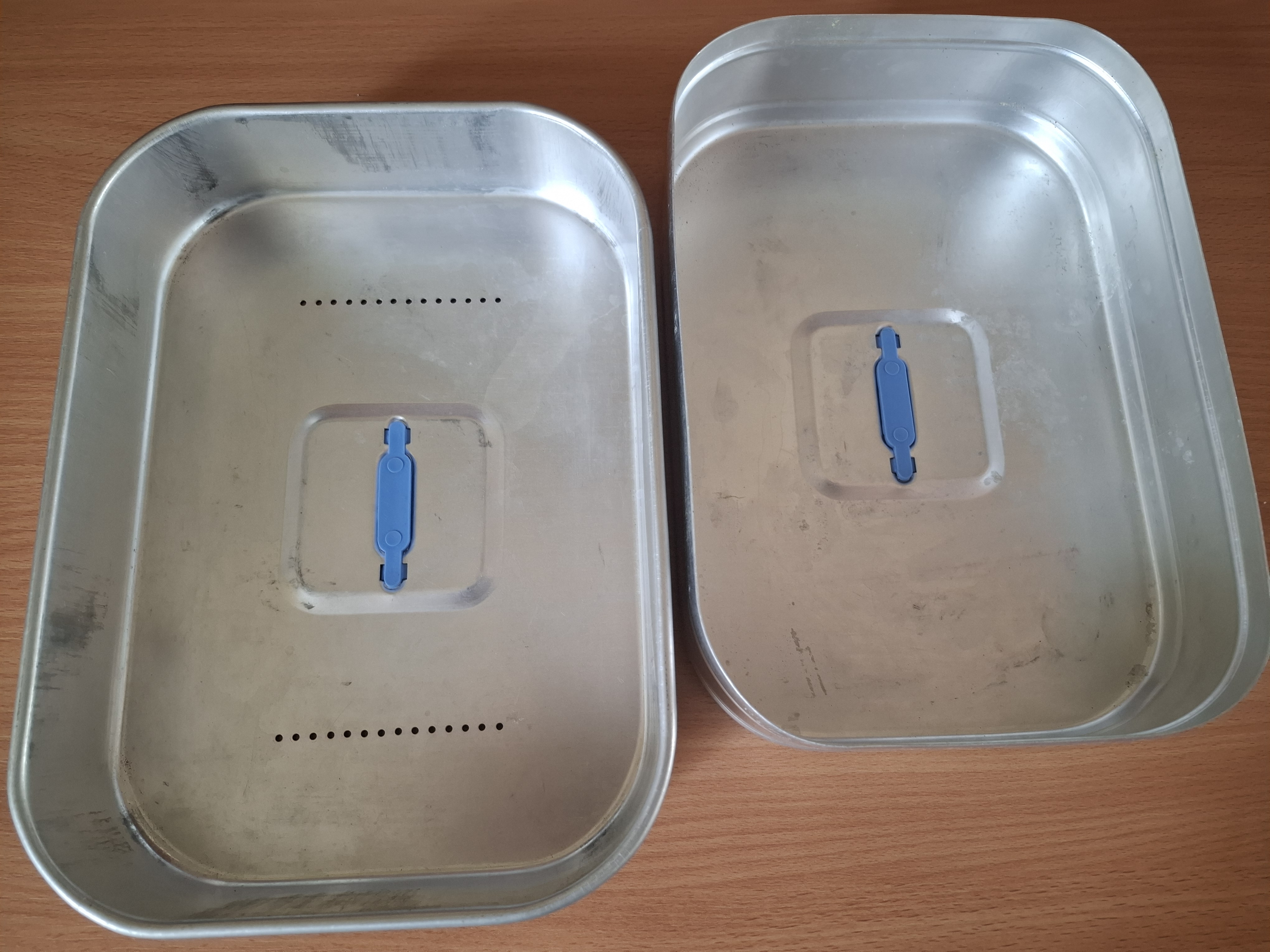 Retro hliníkový box na jídlo, svačinu  řízky