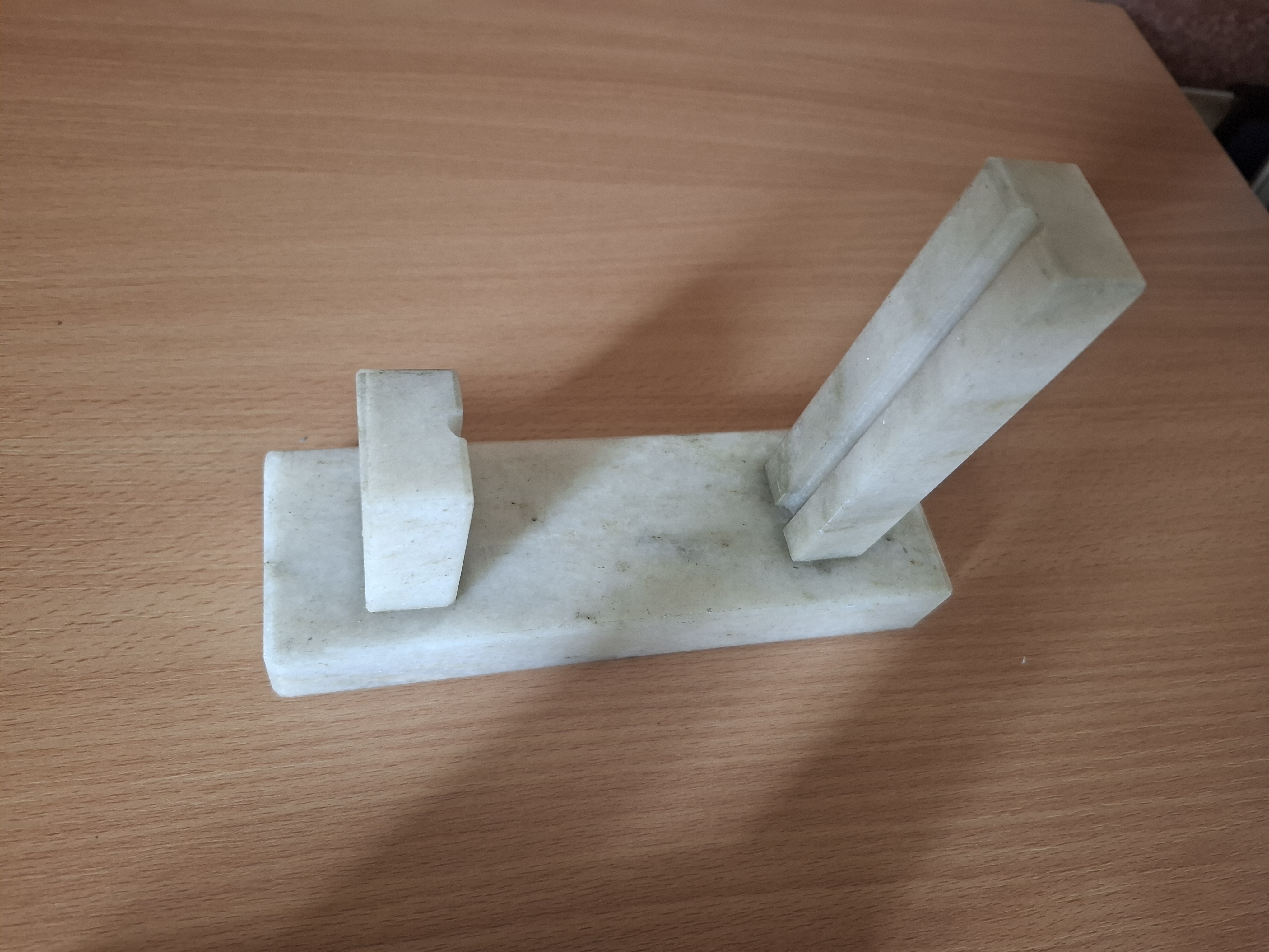 Mramorové stojany na fotky, bez skla, zn. Semerák, cena za oba kusy dohromady 