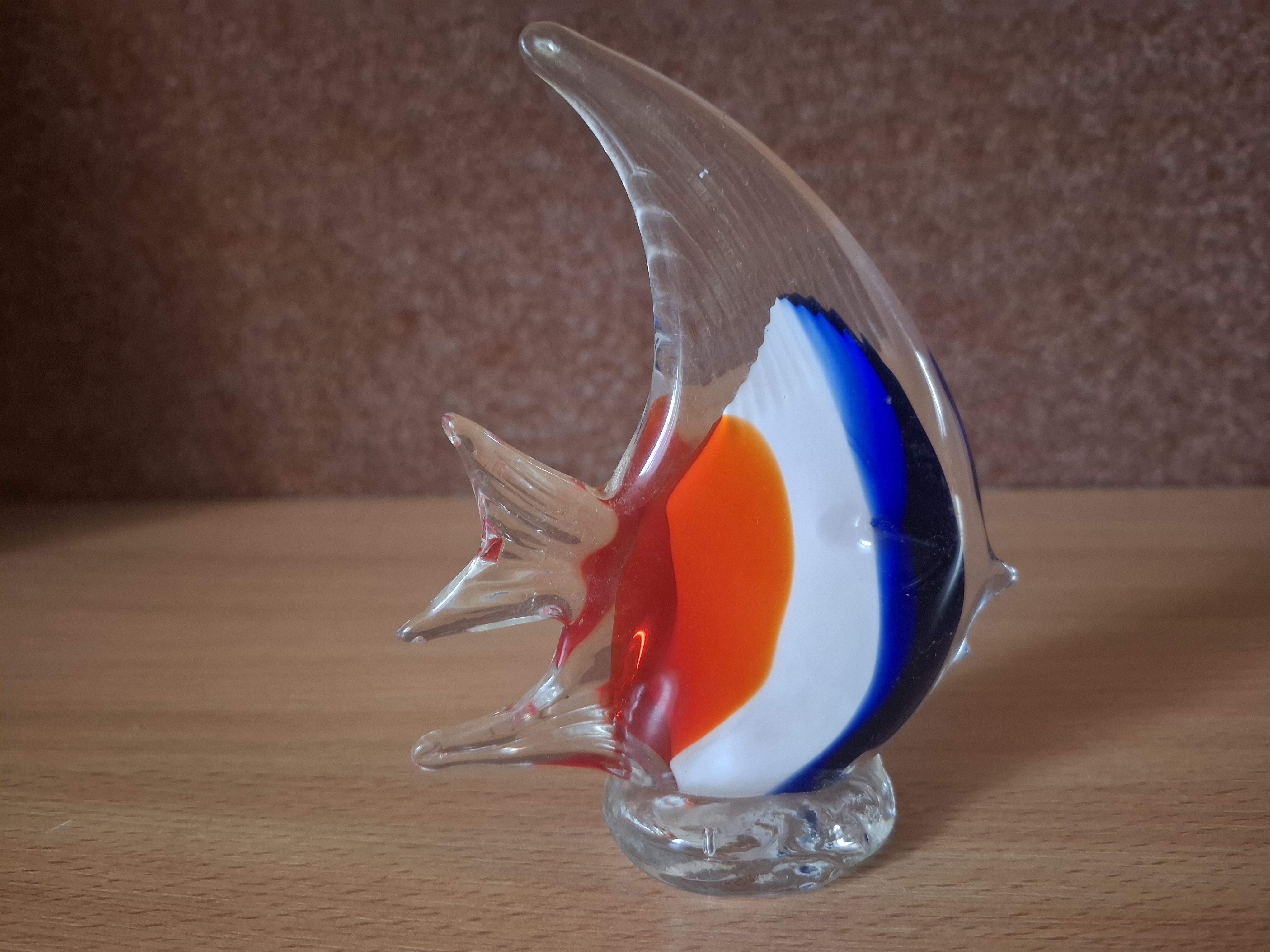 Skleněná ryba, težítko 