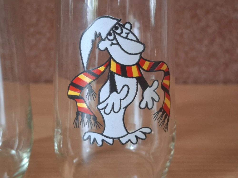 Retro sklenice, Křemílek a Vochomůrka, Večerníček, cena za vše 