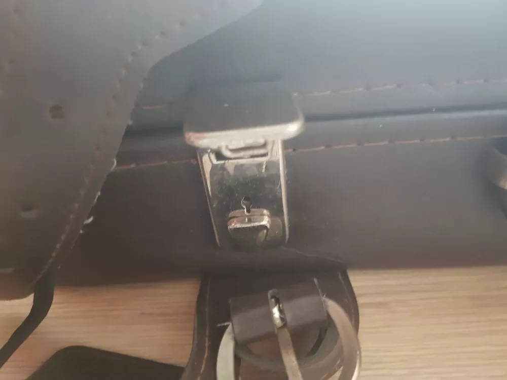 Starý koženkový kufr, TOP STAV ,včetně kličů