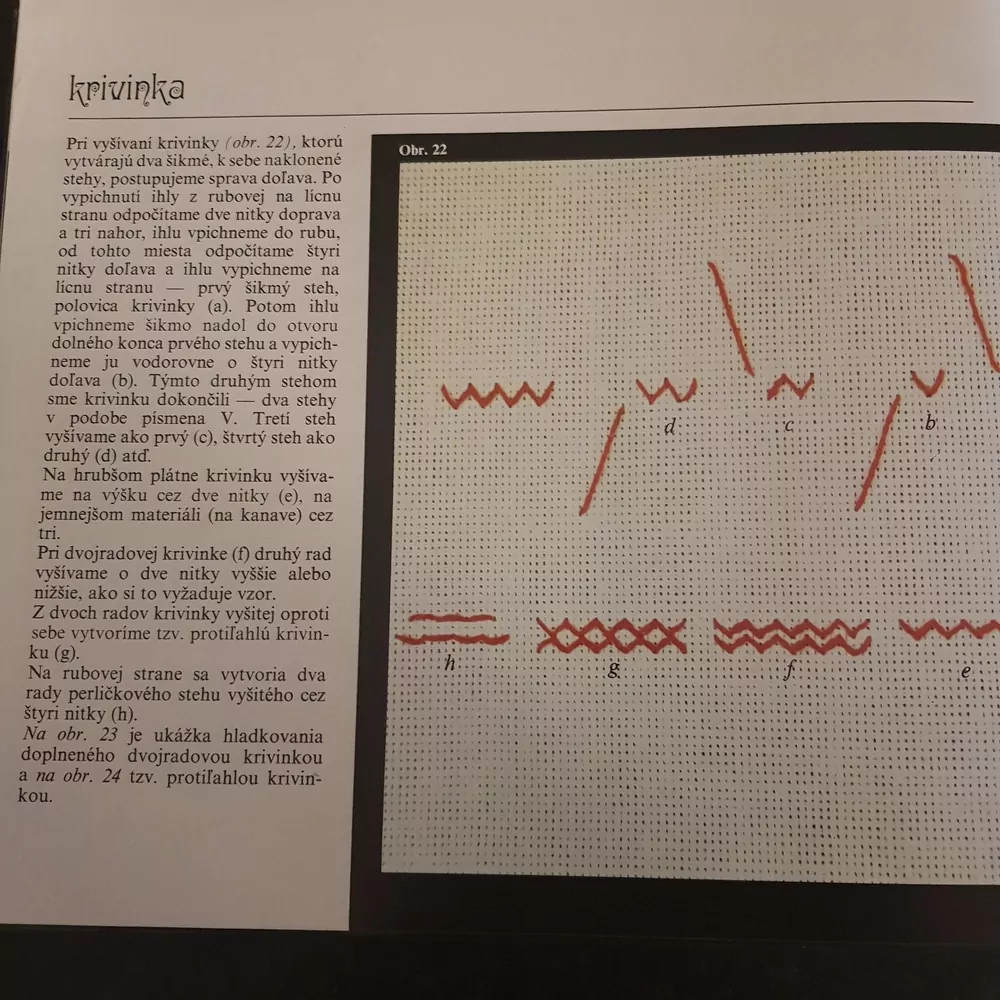 Hladkovaná výšivka,  A. Lichnerová