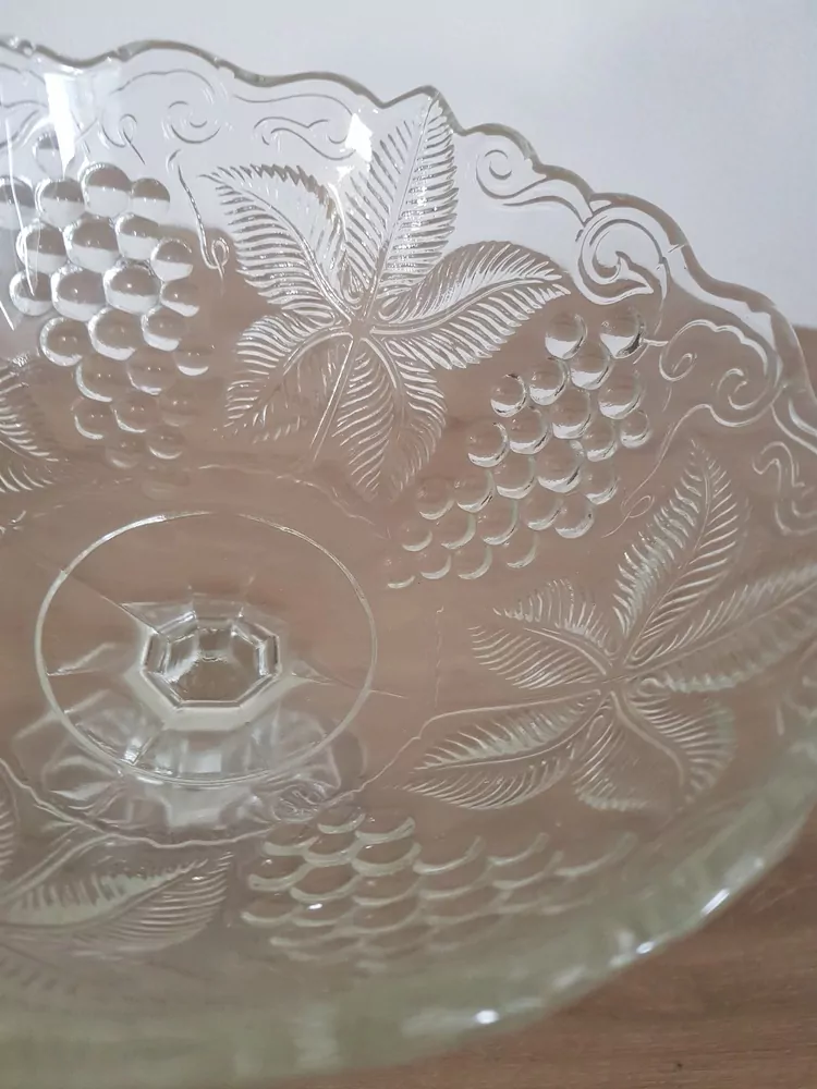 Nástolec, mísa na noze, Fr. Pečený,  Heřmanova Huť, kol.r.1960-1970