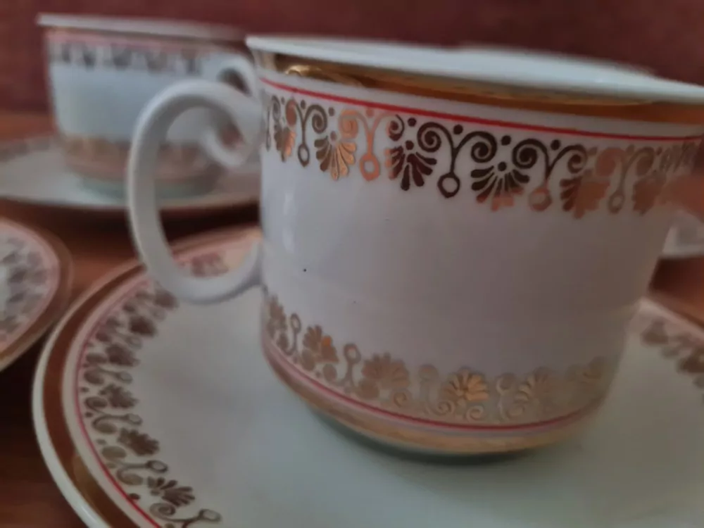 Porcelánová sada 4+4, Josefina Loučky, cena za vše 