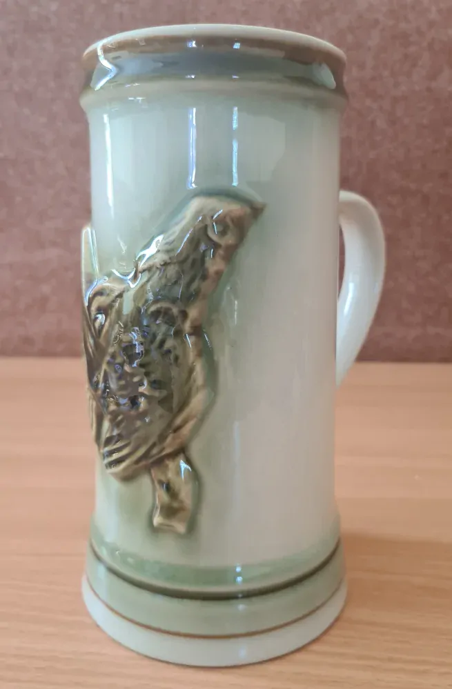 Ditmar Urbach, korbel, pivní krygl s motivem tetřev, myslivost 