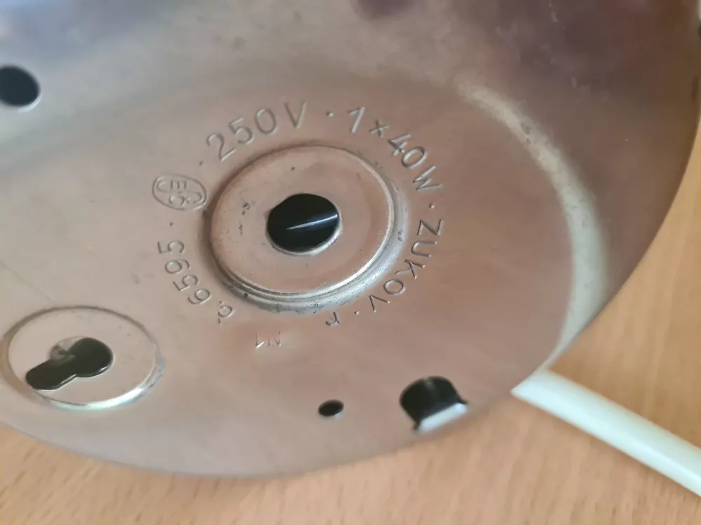 Retro lampa, lampička na zeď, Zukov 