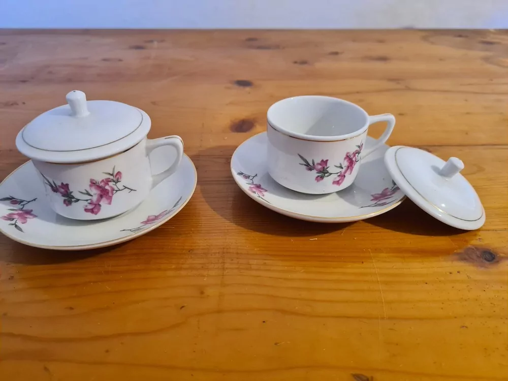 Porcelánová, přátelská sada pro dva