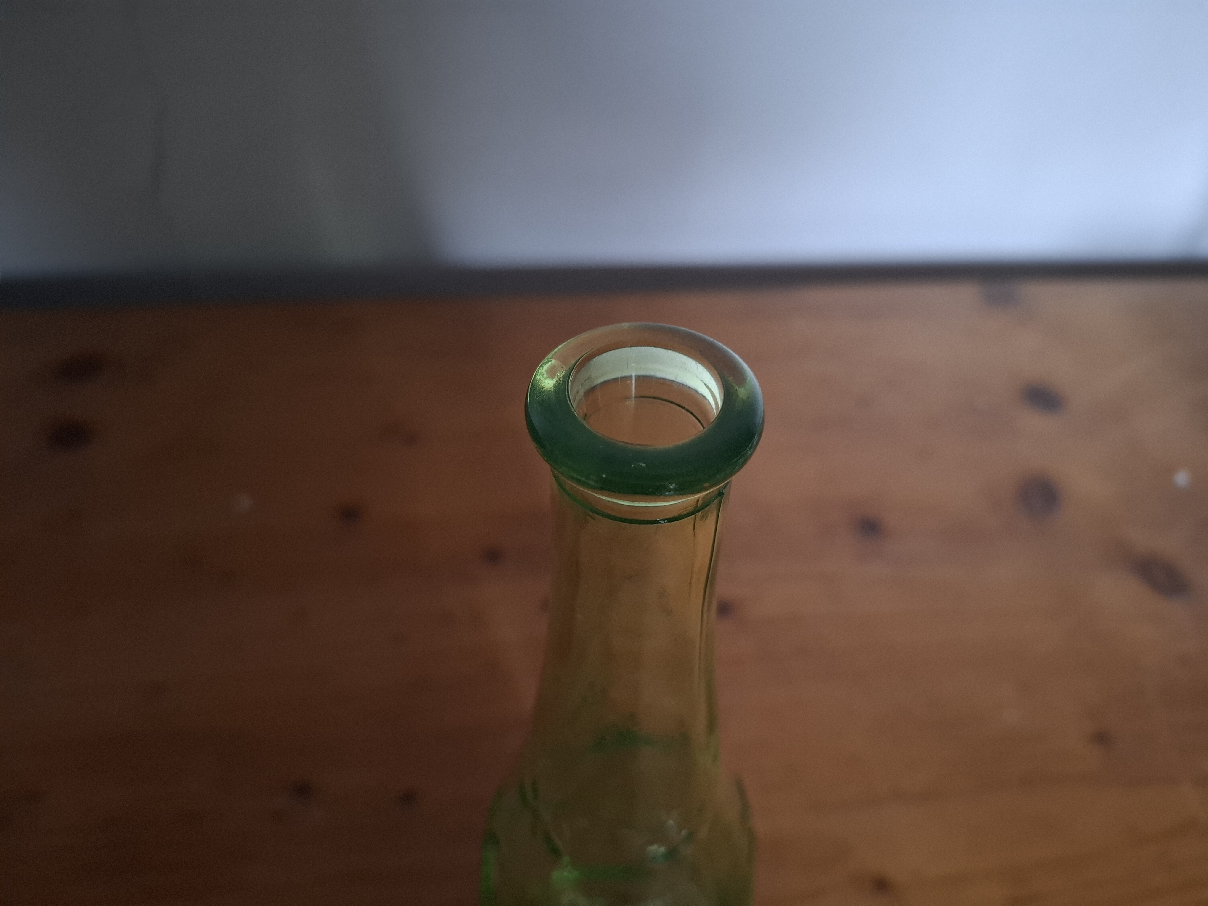 Zelená váza, láhev, IKEA 