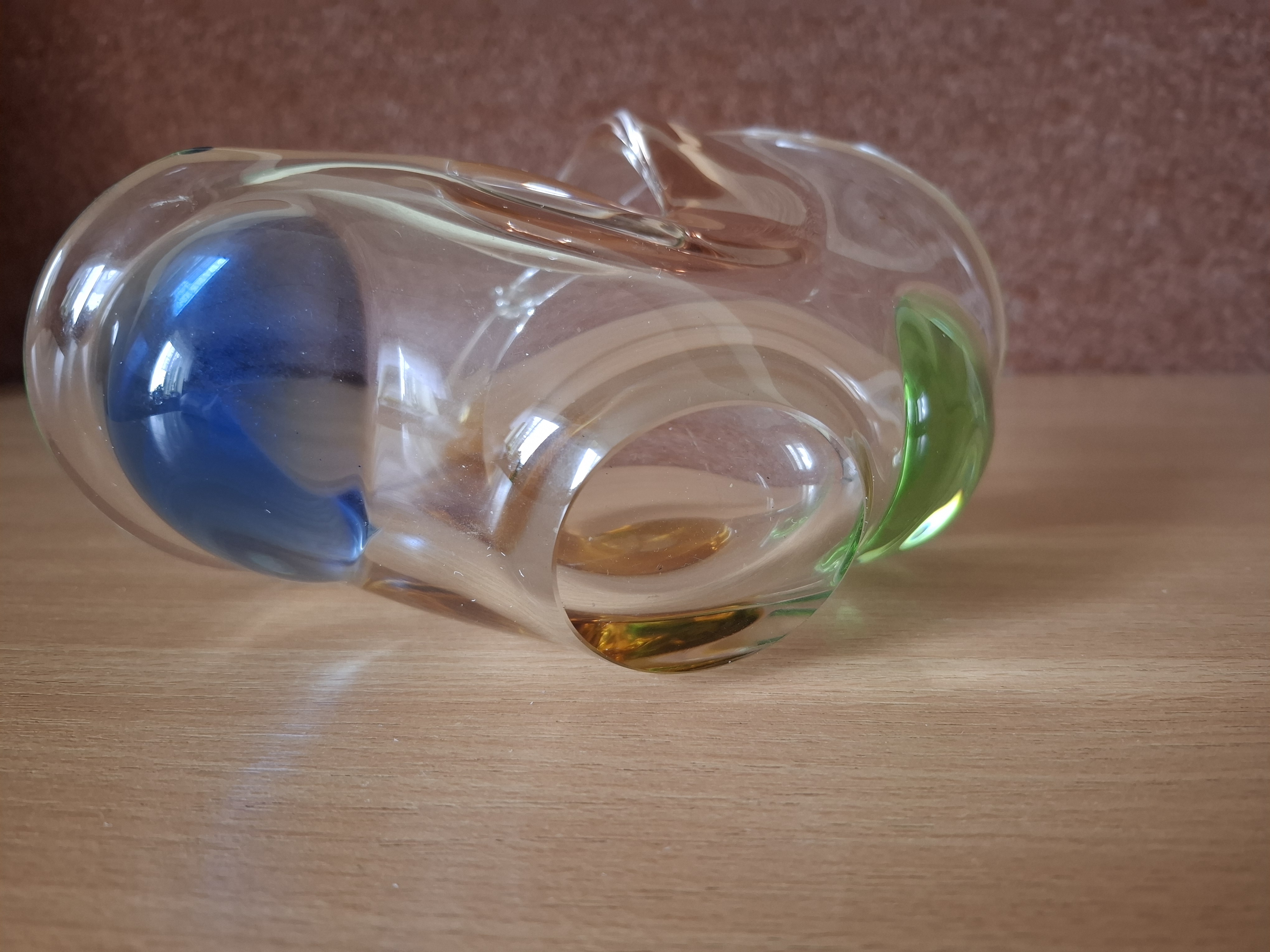 Košík, hutní sklo, Rhapsody, F. Zemek