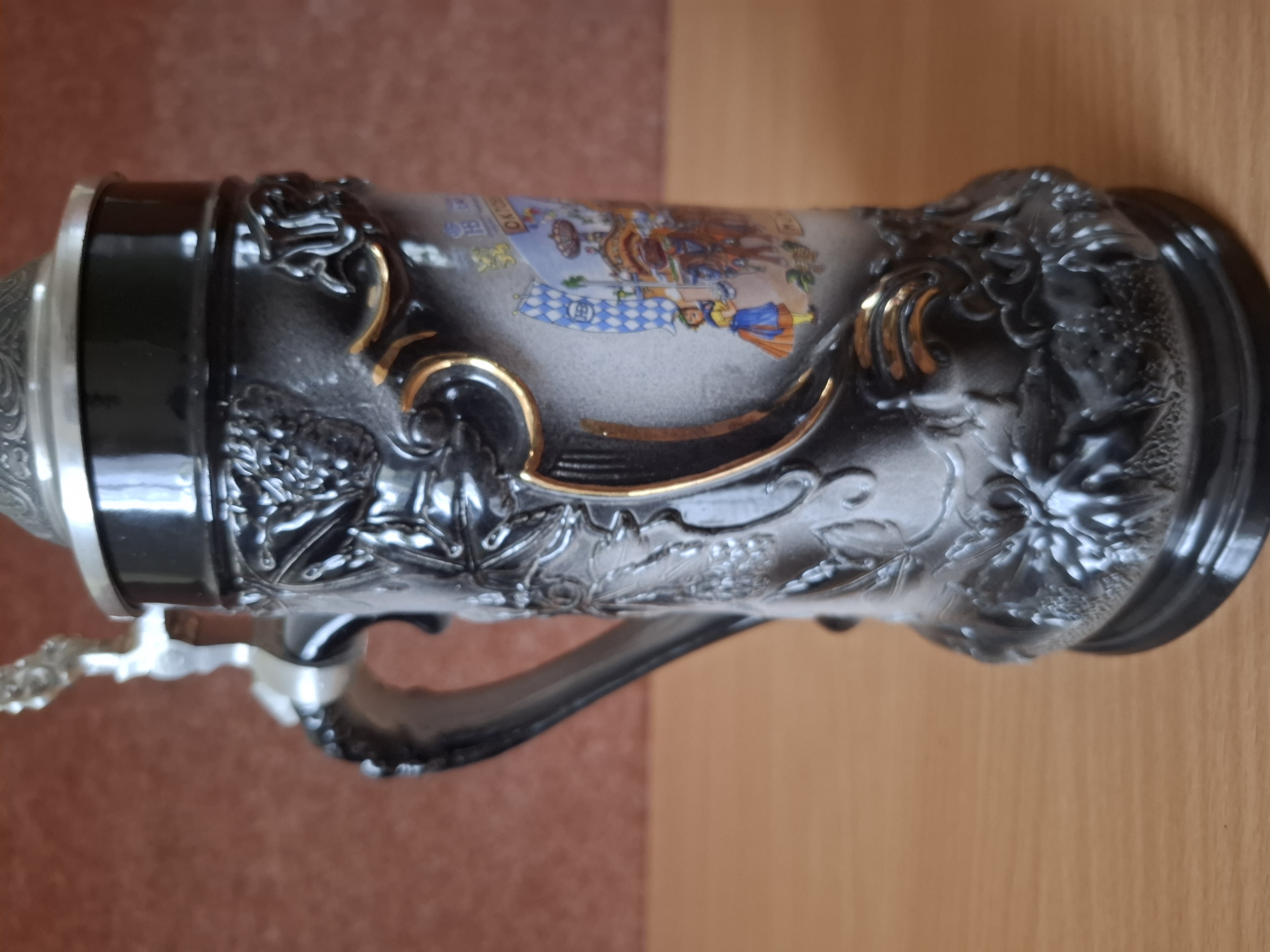 Pivní korbel, tuplák, Octoberfest. K. Stein Germany 