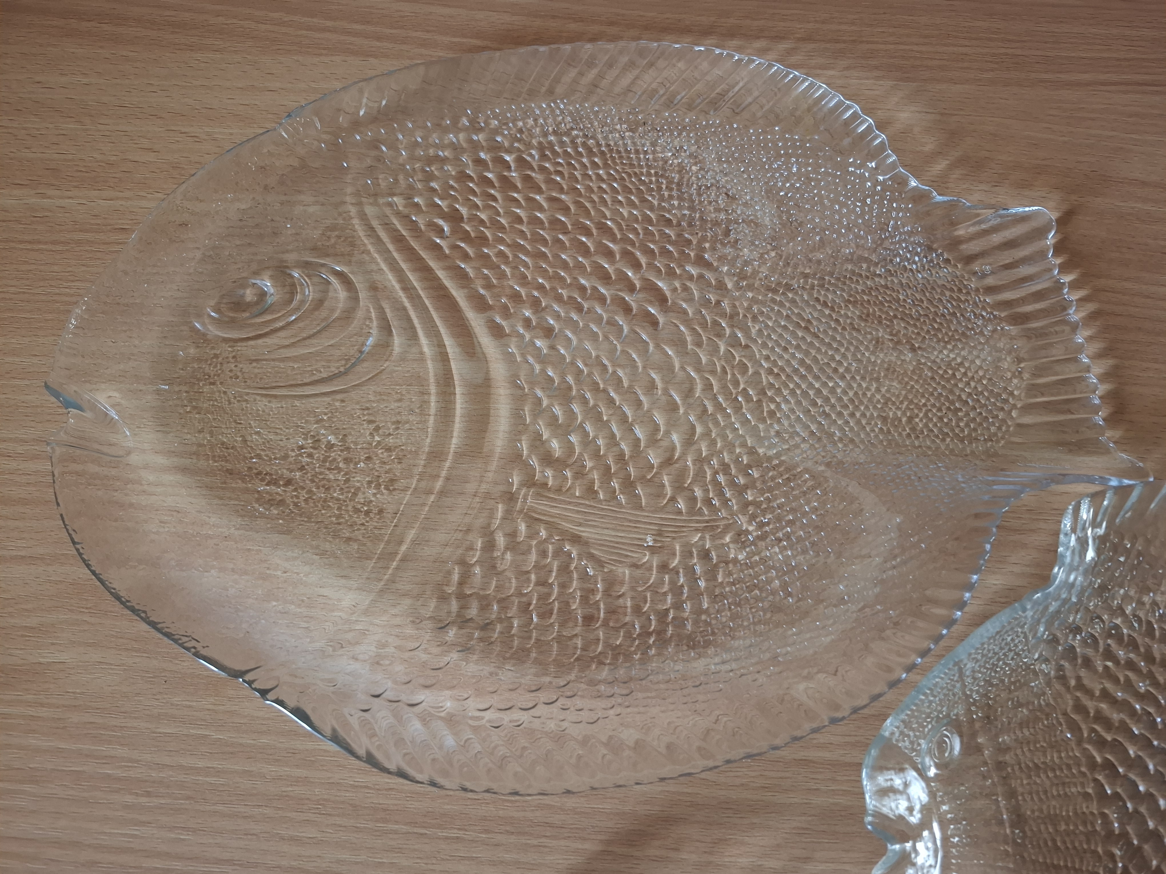 Vintage servírovací sada, tácy ve tvaru ryby, 3ks, cena za vše 