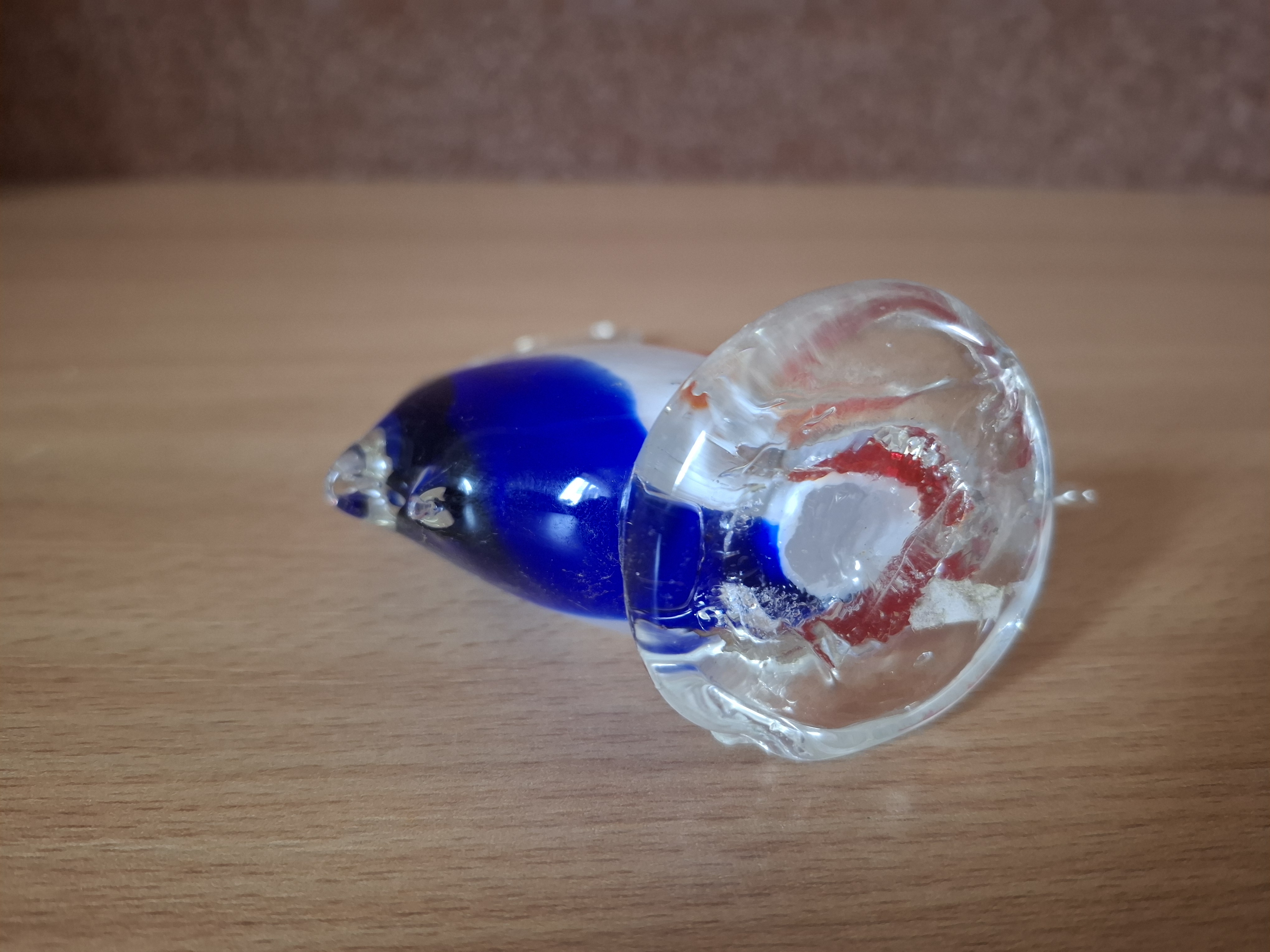 Skleněná ryba, težítko 