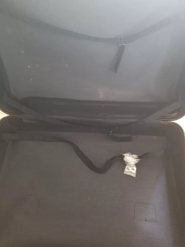 Starý koženkový kufr, TOP STAV ,včetně kličů