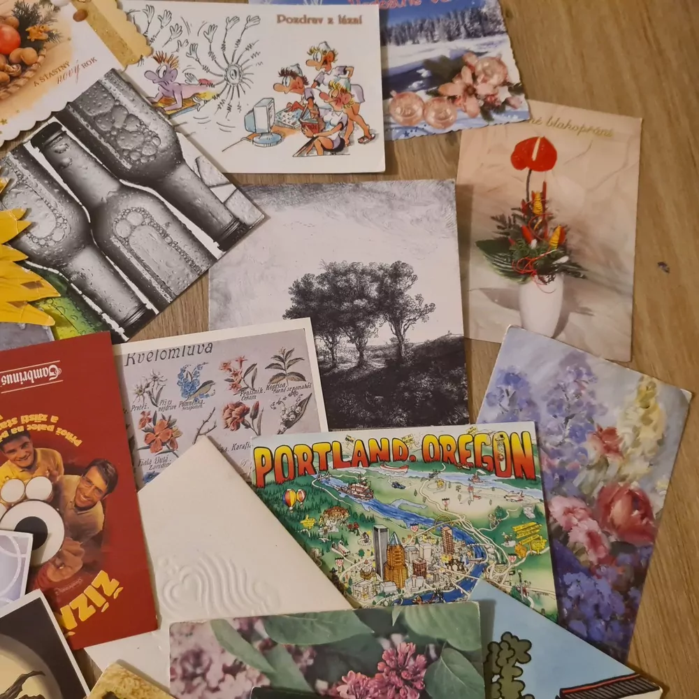 Pohlednice 24ks, prošlé poštou 