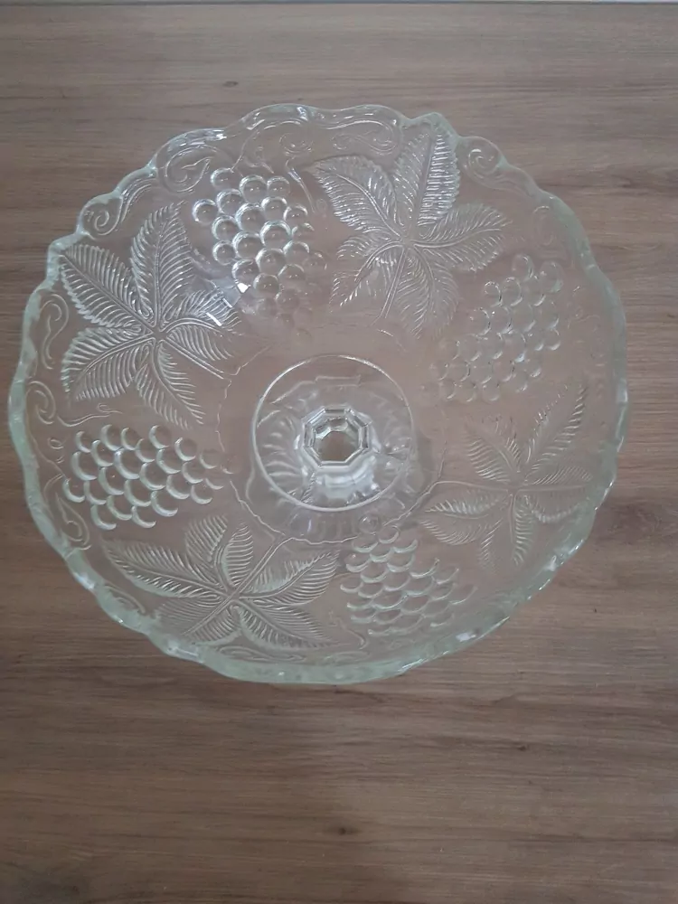 Nástolec, mísa na noze, Fr. Pečený,  Heřmanova Huť, kol.r.1960-1970