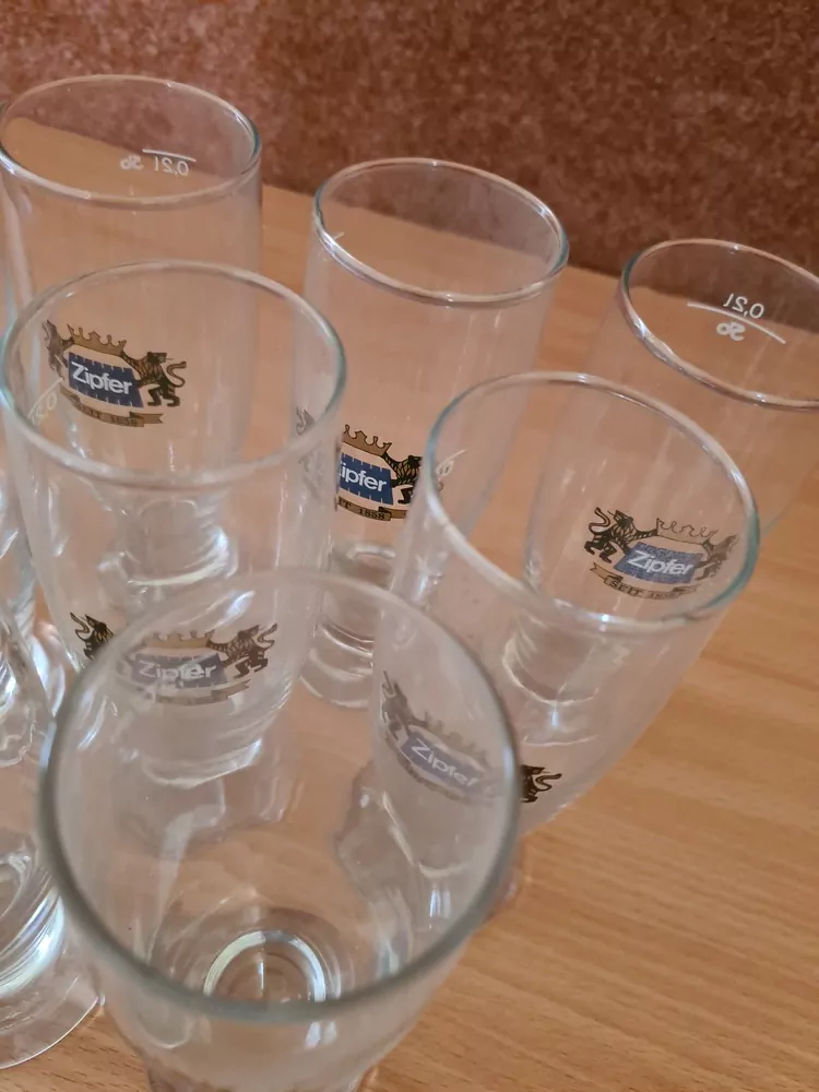 Sklenice pivní zn. Zipfer, Rakousko  0,2dcl
